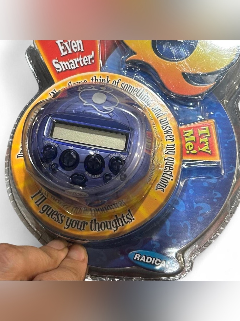 Vintage Radica 20Q Electronic Handheld Game Purple New Sealed Y2K Retro Toy